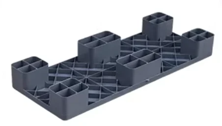 1000 × 400 × 120 mm Six-leg Solid Plastic Pallet