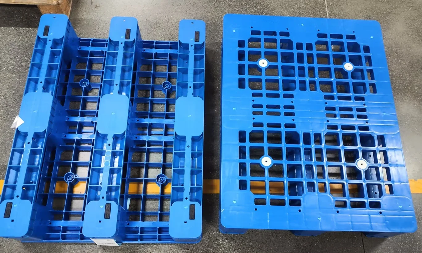 800 × 600 × 150 mm Three-runner Mesh Plastic Pallet