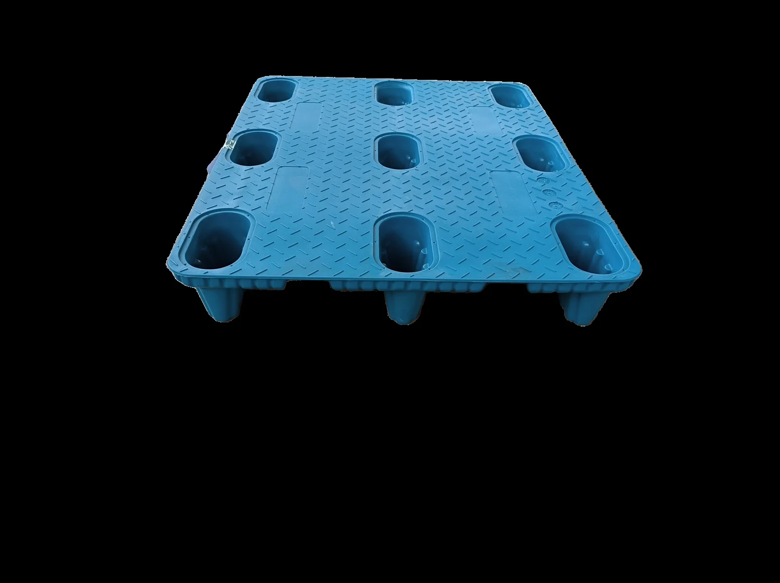1000 × 800 × 140 mm Nine-leg blow-molded Plastic Pallet