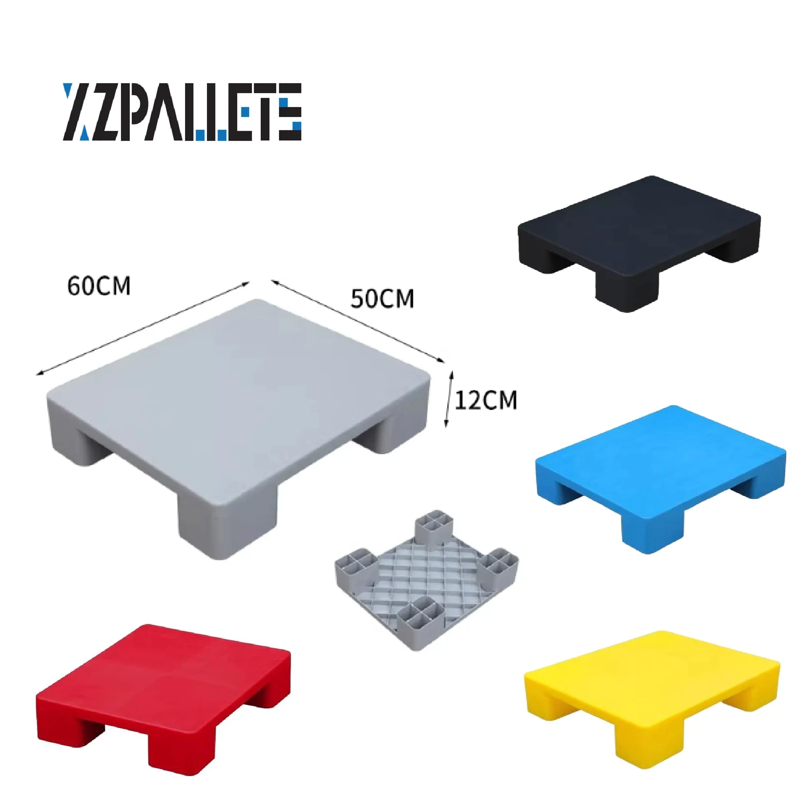 600 × 500 × 120 mm Four-leg Solid Plastic Pallet