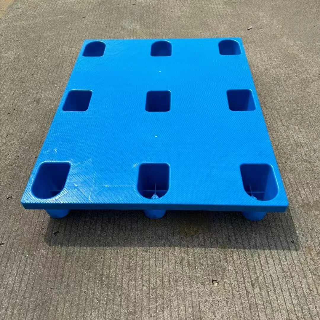1000 × 800 × 140 mm Nine-hole Solid Plastic Pallet