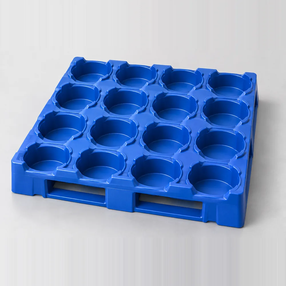 1100 × 1100 × 80 mm 16-bottle Water Bottle Pallet Separator