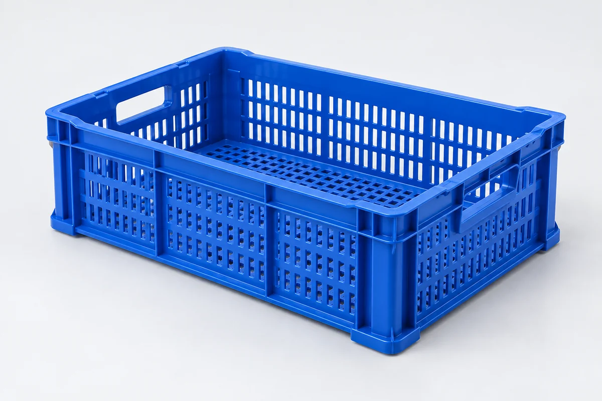 Plastic crates series illustration